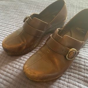 DANSKO Brown Slip On Clogs